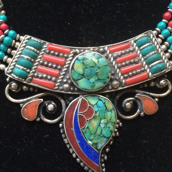 Artisan Hand-made Jewelry - One of A kind Hand-made Turquoise Necklace